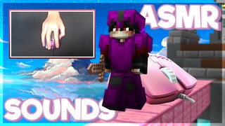 Keyboard + Mouse Sounds ASMR (Handcam) | Hypixel Bedwars