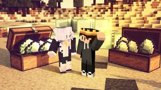 akhirnya bisa bersama elaina walaupun di dunia Minecraft