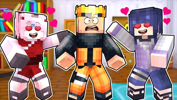 SAKURA E HINATA BEIJARAM O NARUTO NO MINECRAFT!!