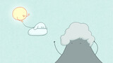 [Dự báo thời tiết] Trên núi tuyết gặp được đám mây cún con