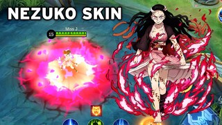 SKIN REVIEW || NEZUKO KAMADO in Mobile Legends 😱🔥