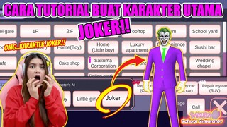 CARA TUTORIAL BUAT KARAKTER UTAMA JOKER..MUSUHNYA BATMAN!! SAKURA SCHOOL SIMULATOR - PART 352