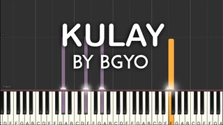 Kulay by BGYO synthesia piano with lyrics / free sheet music (from Ms. Universe Philippines 2021)