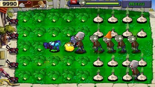 Part 28 | Chompers and Gatling Pea vs all Zombies | Plants vs Zombies