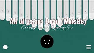 All of us are Dead (Whistle) Cheong-san & Gyeong Su Kalimba Cover with Easy Tabs (Keylimba App)