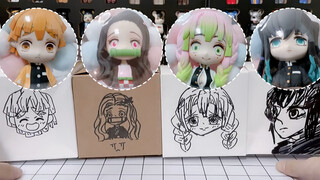 กล่อง Blind Box ตัว Demon Slayer แบบแฮนด์เมด