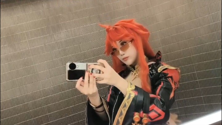Cosplaying as Mavuika during the Genshin Impact Roadshow!