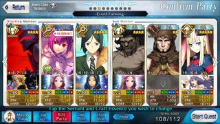 [FGO NA] Lancelot 3T Clear (kinda) - Hunting Quest 5 - Dragon Hunt Pride Rank