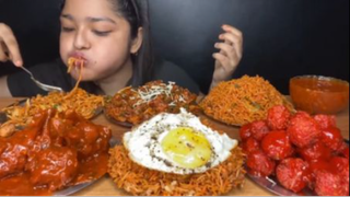 MUKBANG món ăn Ấn Độ thịt gà nướng sốt chua cay ngọt #asmr #mukbang