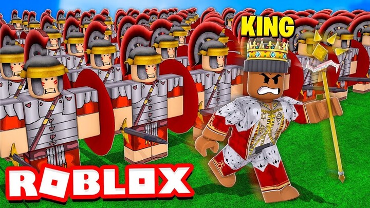 I became KING and built the BIGGEST ARMY in the WORLD!! (Roblox)