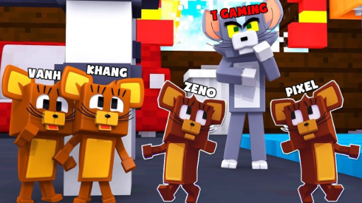 MINI GAME _ TRÒ CHƠI TRỐN TÌM __ THỬ THÁCH T GAMING CHƠI TRỐN TÌM TOM VÀ JERRY TRONG MINI WORLD __