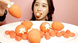 [ONHWA] The sound of chewing strawberry marshmallow!