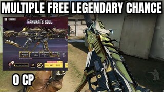 Chance to get 4 free legendary in CODM ( Samurai Soul armory)