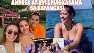 KYLE, ANDREA AT KATHNIEL NASA BATANGAS PARA MAG BAKASYON