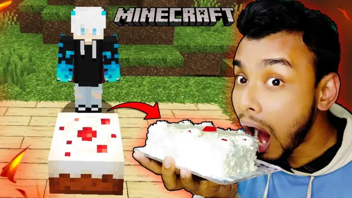 Eating minecraft Food in Real Life | BANGLA GAMEPLAY