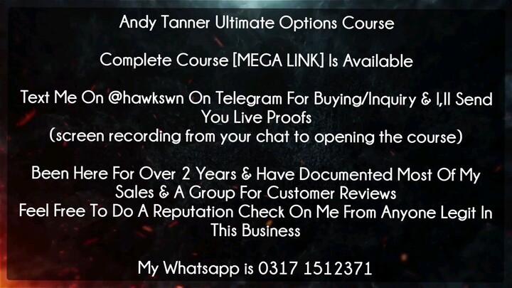 Andy Tanner Ultimate Options Course Download | Andy Tanner Course
