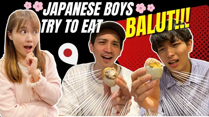 Japanese Boys ENJOY a Balut for the first time