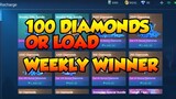 100 DIAMONDS OR LOAD WEEKLY WINNER!!