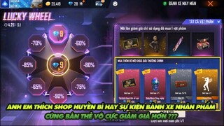 FREE FIRE | ANH EM THÍCH SHOP HUYỀN BÍ HAY VÒNG QUAY NHÂN PHẨM ĐỀU BÁN THẺ VÔ CỰC HƠN?