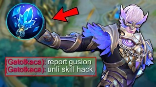 Gusion NO COOLDOWN HACK BUILD!! UNLI ULTIMATE Item is Totally OP