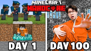 I Survived 100 DAYS of Real Life LAWS in Minecraft