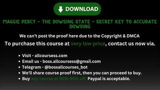 [Allcoursess.com] - Maggie Percy - The Dowsing State - Secret Key To Accurate Dowsing