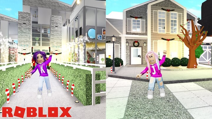 NEW Modern Homes CHRISTMAS Decorating Challenge! / Roblox: Welcome to Bloxburg