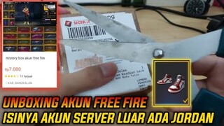 UNBOXING PAKET AKUN FREE FIRE SHOPEE MODAL MURAH DAPAT AKUN SULTAN