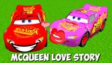 Lightning MCQUEEN LOVESTORY in MINECRAFT - GAMEPLAY Movie