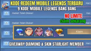 UPDATE TERBARU! 9 KODE REDEEM ML KODE REDEEM MOBILE LEGENDS HARI INI REDEEMCODE ML JULI 2024