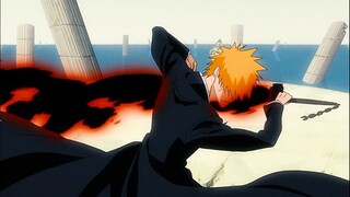 BLEACH「千年血戦篇」 Ichigo suffocates Muramasa after mergeing his sense with Uncle Zangetsu