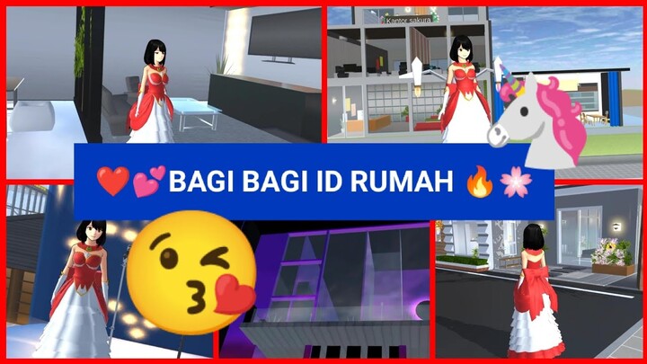 Bagi Bagi 5 ID Bangunan Sakubers 🔥😘 | Sakura School Simulator 🌺