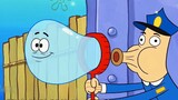 Evil Bubble thực sự đã nuốt Spongebob vào cơ thể mình, nhưng lại bị miếng bọt biển tấn công.