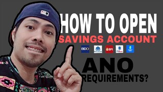 Paano mag apply ng SAVINGS ACCOUNT sa banko | Monsday