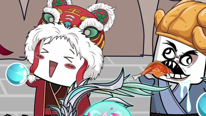 小子，听说你很勇，吃我一个超级无敌旋风大鸡腿