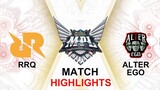 RRQ vs Alter Ego HIGHLIGHTS MPL ID S11 Playoffs | AE vs RRQ