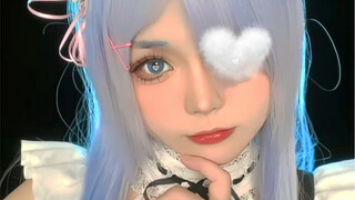 [Rem ผมยาว cos] ดวงตาของ Rem-chan มีรูปร่างเหมือนฉันรักเธอ