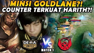 MINSITAR GOLDLANE PERTAMA KALI KELUAR!! APAKAH BAKAL JADI COUNTER HARITH?! - BTR VS DEWA MATCH 1