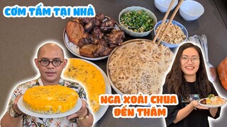 Color Man và bà xã nấu cơm tấm "sà bì chưởng" đãi mấy đứa đệ tử qua chơi!