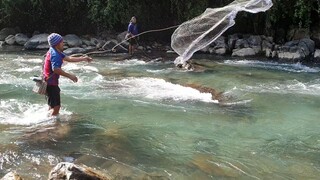 cast net fishing in Nepal | asala fishing | himalayan trout fishing |