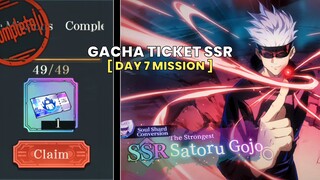 Mission Day 7 Gacha Ticket SSR | Jujutsu Kaisen Phantom Parade