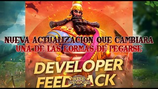 NUEVO CAMBIO EN UNA FORMA DE PEGARSE PODRIA CAMBIAR TODO? | Rise of Kingdoms Español