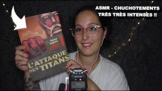 ASMR | LECTURE CHUCHOTÉE TRÈS INTENSE DE L'ATTAQUE DES TITANS