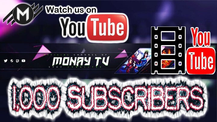 1,000 YouTube subscribers! ⭐️ Thank you all | MonayTV