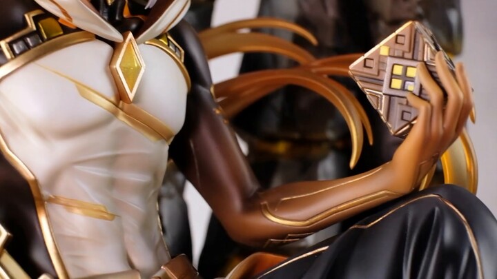 Zhongli's Divine Suit Can Go to the Mortal World / Genshin Impact GK Figure Display [Gate God Paint]
