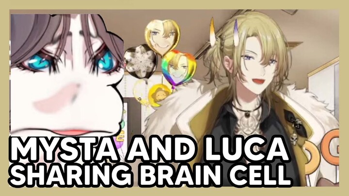 Luca and Mysta sharing brain cells on Luca Birthday 【NIJISANJI EN】