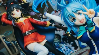 Konosuba Aqua and Megumin 1/7 Scale Figures 30th Anniversary Edition