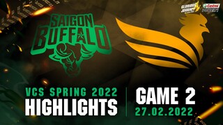 Highlights SE vs SGB [Ván 2][VCS Mùa Xuân 2022][27.02.2022]