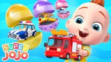 Surprise Egg Toys | Cars Song | Jobs Song | Super JoJo - Nursery Rhymes | Playtime with Friends