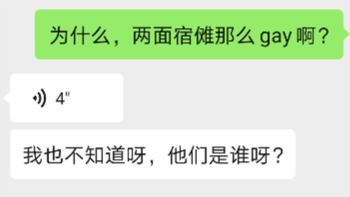 谁tmd给我解释一下，为什么两面宿傩那么gay啊？